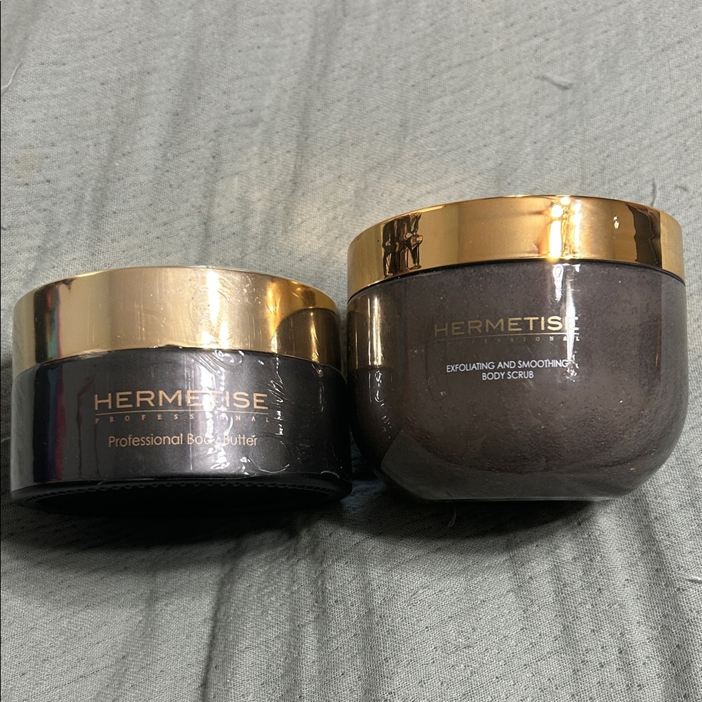 Hermetise Body Scrub and Body Butter